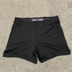 Nike Pro Black Dri-Fit Spandex Shorts Sz XL
